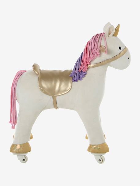 Horse on Wheels in FSC® Wood Big Horse+ecru+Small Horse+white 