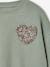Sweatshirt for girls grey green 