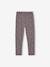 Leggings Lined in Polar Fleece for Girls BROWN LIGHT ALL OVER PRINTED+chocolate+dark grey+dusky pink+ink blue+printed grey 