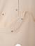 Pack of 3 baby sleepsuits with back opening ecru+sage green 