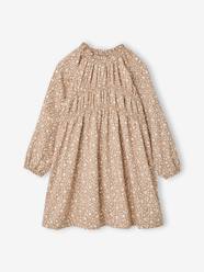 -Short dress with long sleeves for girls