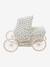 Pram for baby doll black+ecru 