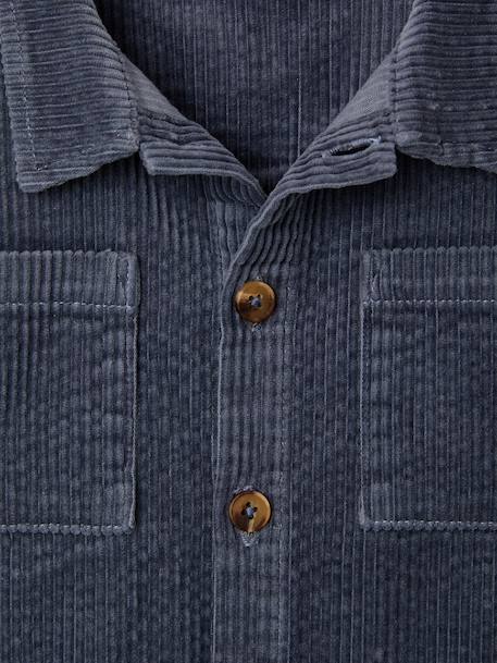 Overshirt for baby grey blue 