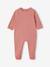 Pack of 3 baby sleepsuits with back opening ecru+sage green 
