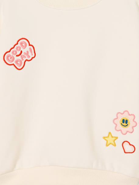 The Sweatshirt for girls ecru 