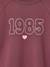Long-sleeved T-shirt for girls ink blue+plum 