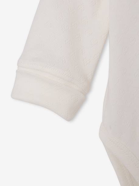 Pack of 3 long-sleeved bodysuits for baby girls rose 