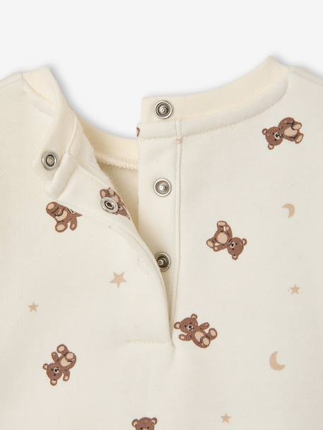 Sweatshirt and trousers set for baby boys ecru 