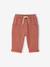 Pack of 2 trousers for baby boys terracotta 