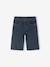 Boy's 5-pocket bermuda shorts navy blue 