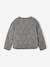 Girl's sherpa-lined quilted jacket anthracite+rose 