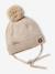 Baby hat, snood and mittens set beige 
