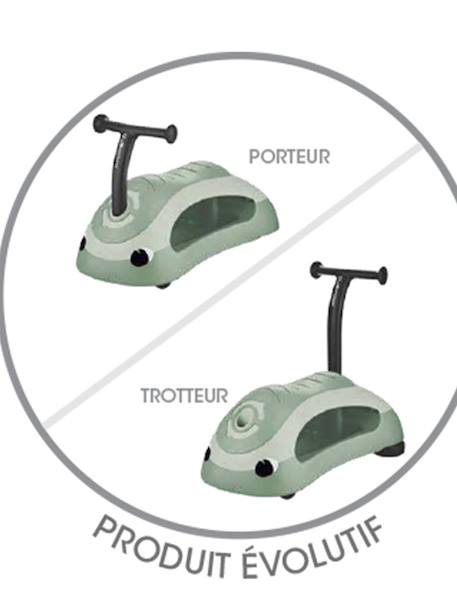 Walk & Ride 2-in-1 baby walker sage green+sandy beige 