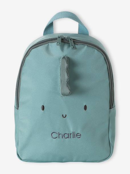 Customisable baby backpack dark green 