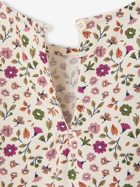Short long-sleeved dress for girls ivory+vanilla 