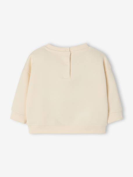 Sweatshirt for baby ecru 