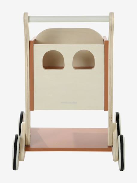 Wooden Shopping Trolley in FSC®100% wood caramel+NO COLOR 