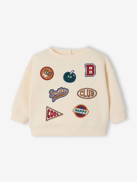 Sweatshirt for baby ecru 