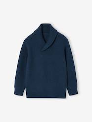 Boys-Cardigans, Jumpers & Sweatshirts-Jumpers- Jumper with Crossover High Neck, for Boys
