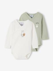 -Pack of 2 Miffy long-sleeved newborn bodysuits