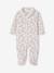 Pack of 2 baby sleepsuits with front opening cappuccino+pale pink+sage green 