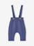 Baby bodysuit and trousers set medium blue 