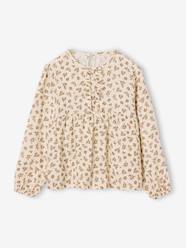 -Long-sleeved blouse for girls