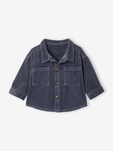 Overshirt for baby grey blue 