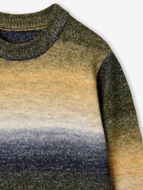 Round-neck jumper for boys ecru 