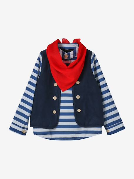 Pirate costume for kids brown 