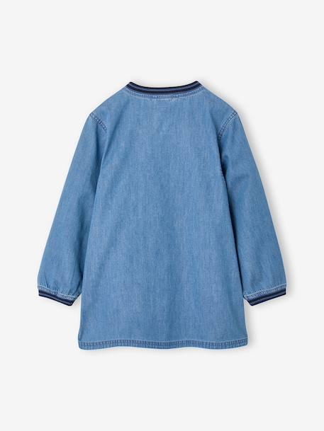 Customisable school smock for boys denim blue 