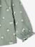 Long-sleeved T-shirt for baby girls sage green+vanilla 