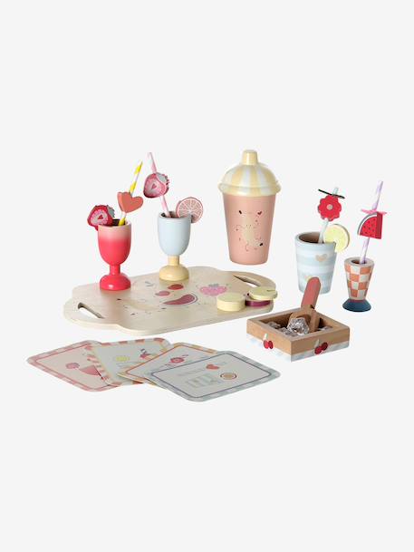 FSC100® wooden mocktail set multicoloured 