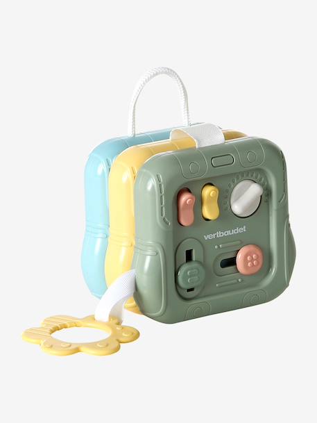 Modular baby sensory activity cube multicoloured 