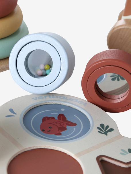 FSC100® wooden early learning toy gift set caramel 