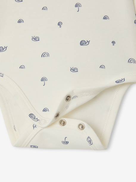 Baby bodysuit and trousers set medium blue 