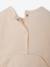Pack of 3 baby sleepsuits with back opening ecru+sage green 