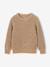 Round-neck jumper for boys marl beige 