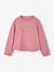 Long-sleeved T-shirt for girls ecru+mauve 