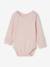 Pack of 3 long-sleeved bodysuits for baby girls rose 