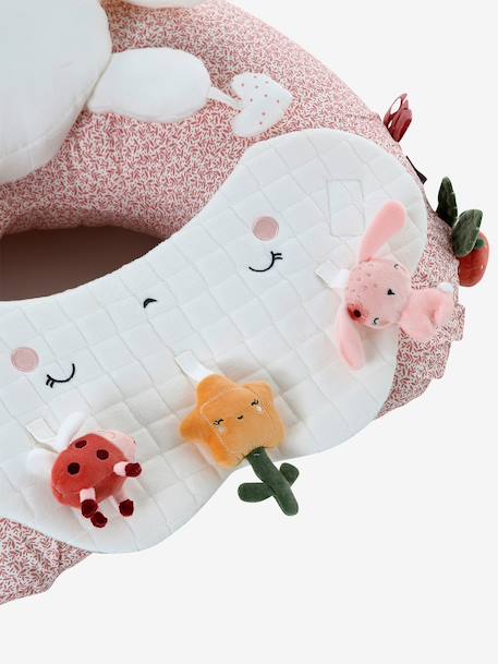 Cushion for Babies, Designed for Discovery ecru+Enchanted Forest+Pink World+red+white 