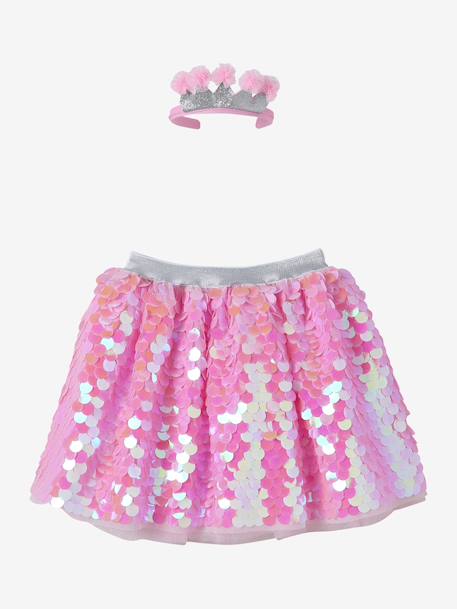 Dress-up petticoat + crown rose 