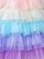 Fancy dress ruffle dress multicoloured 