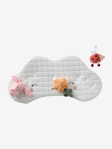 Cushion for Babies, Designed for Discovery ecru+Enchanted Forest+Pink World+red+white 