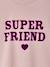 Long-sleeved T-shirt for girls green+ink blue+pale pink 