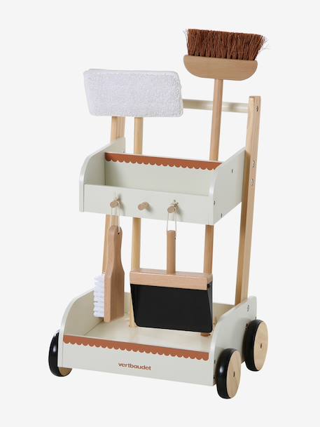 Wooden Cleaning Trolley - Wood FSC® Certified ecru 