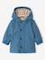 Hooded raincoat for baby ocean blue 