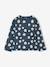 Long-sleeved T-shirt for girls ecru+grey+navy blue 
