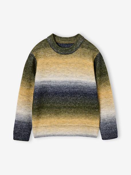 Round-neck jumper for boys ecru 