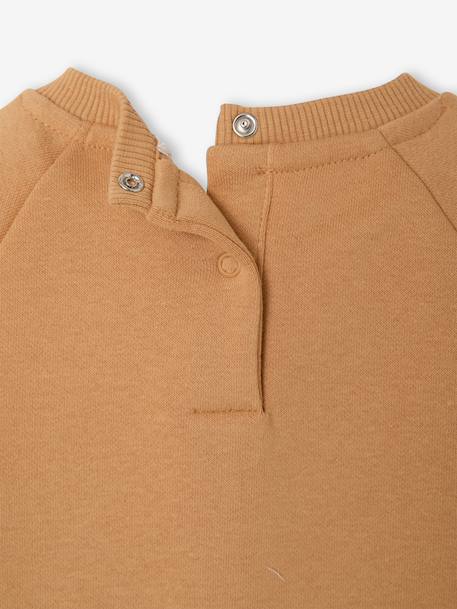 Baby long-sleeved sweatshirt navy blue+ochre 
